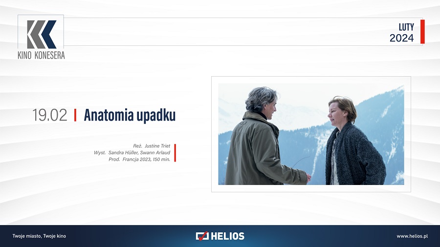 Już w najbliższy poniedziałek w Heliosie Kino Konesera z filmem „Anatomia Upadku”