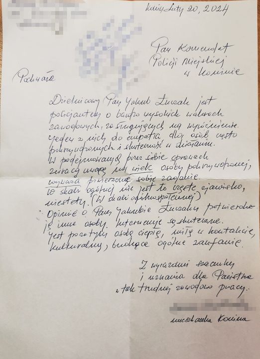 Nie ma to jak pochwała! Kolejny list do komendanta