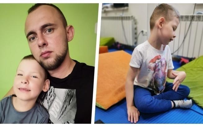 Tata i synek – sami przeciwko chorobie! Pomóżmy uzbierać na turnus rehabilitacyjny dla chłopca