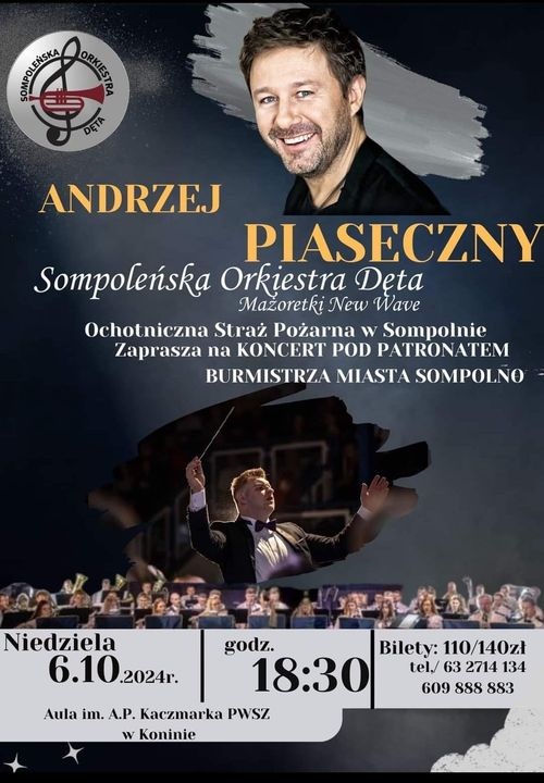 Przypominamy o wyjątkowym koncercie. Andrzej Piaseczny z Sompoleńską Orkiestrą Dętą