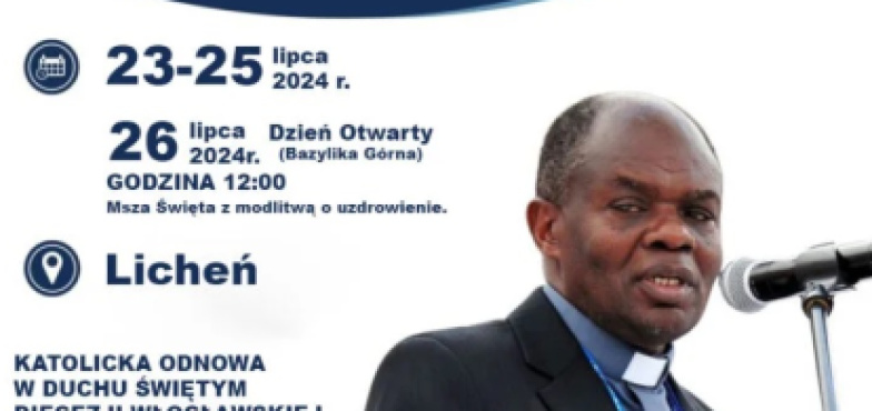 Msza święta o uzdrowienie z o. Johnem Bashoborą już dziś w Licheniu