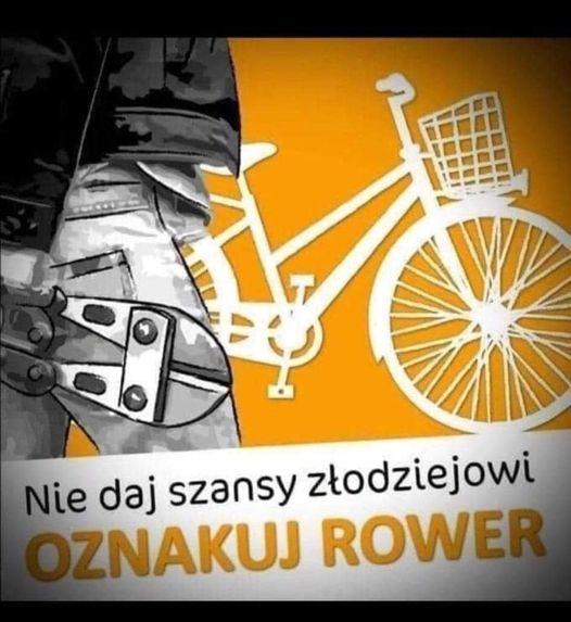 Oznakuj rower! Wcześniej się zapisz!