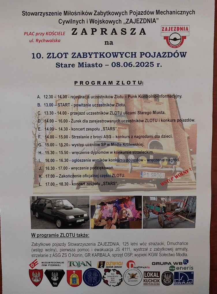 Miłośnicy zabytkowych pojazdów już szykują się na zlot