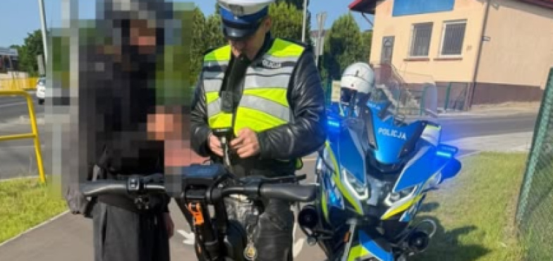 Przekroczył prędkość na hulajnodze