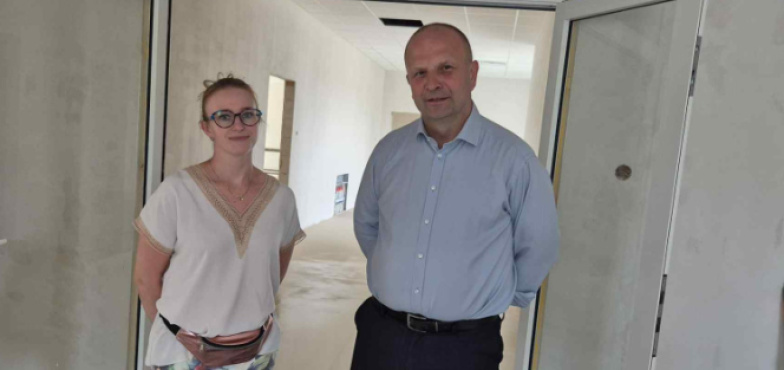 Z wizytą na budowie. Żłobek, szatnia, gminna droga