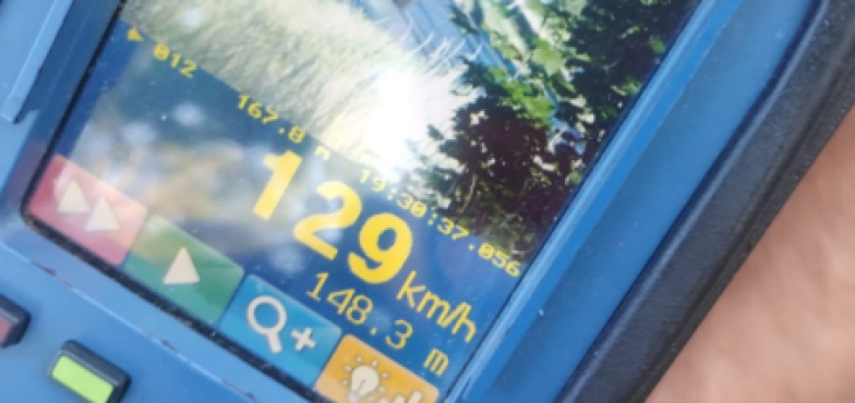 3 zatrzymane prawa jazdy za nadmierną prędkość!