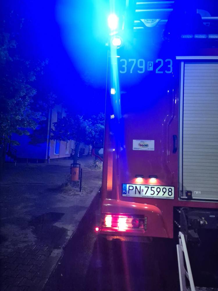 Na osiedlu płonęły kontenery ze śmieciami
