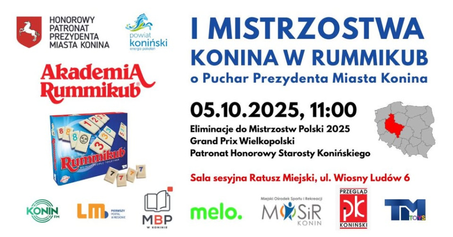  I Mistrzostwa Konina w Rummikub Konin 2025 