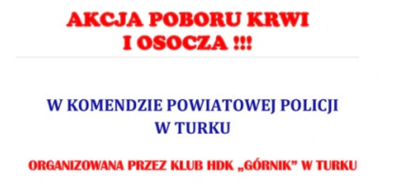 Krwiodawcy mile widziani. Policjanci organizują akcję
