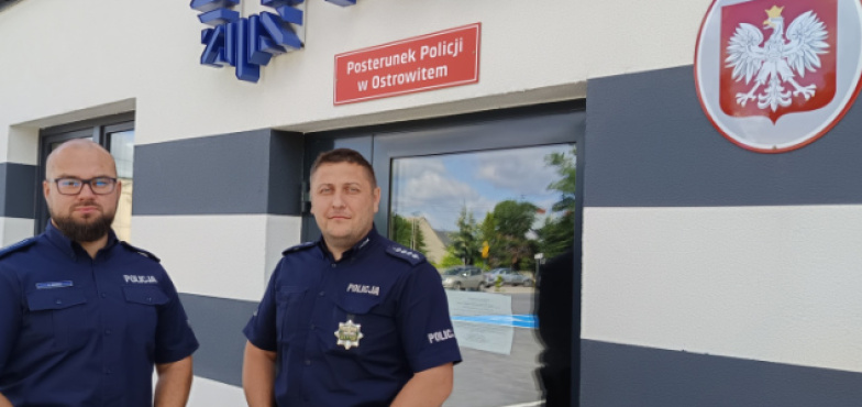 Pomogli uratować życie seniorce. Podziękowania dla ostrowickich policjantów
