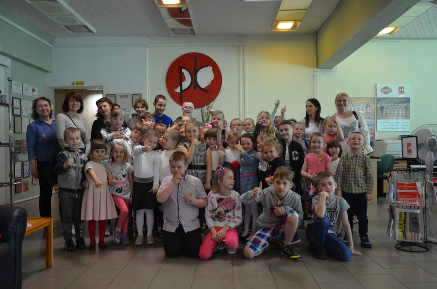 Redakcja „PK”  gościła dzieci ze Szkoły Twórczej Integracji w Milinie