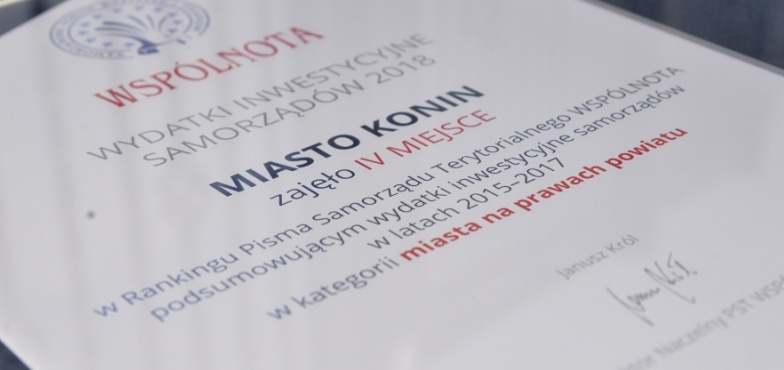 Za nami Kalisz, Leszno czy Gdynia. Konin wśród liderów inwestorów samorządowych