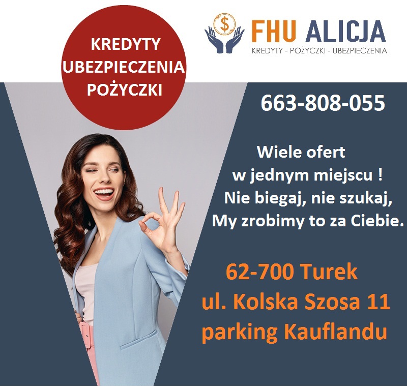 FHU Alicja – Biuro Kredytowe, Pożyczkowe i Ubezpieczeniowe – Profesjonalna Obsługa Finansowa