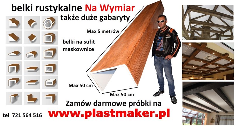 Duże gabaryty belki sufitowe - producent