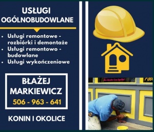 Usługi ogólnobudowlane - Błażej Markiewicz