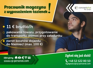 Pracownik (k/m) magazynu z wyposażeniem łazienek - Zwrot kosztów dojazdu do Niemiec!