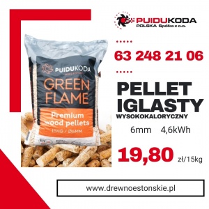 Pellet iglasty PREMIUM 6mm - opał