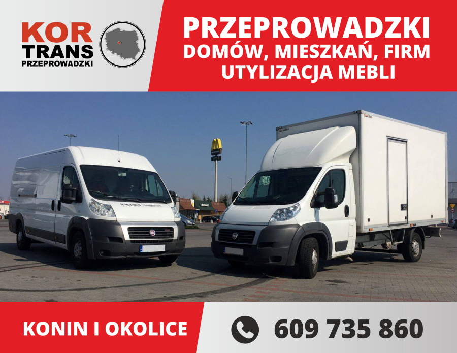 Przeprowadzki Utylizacja mebli Konin 609 735 860