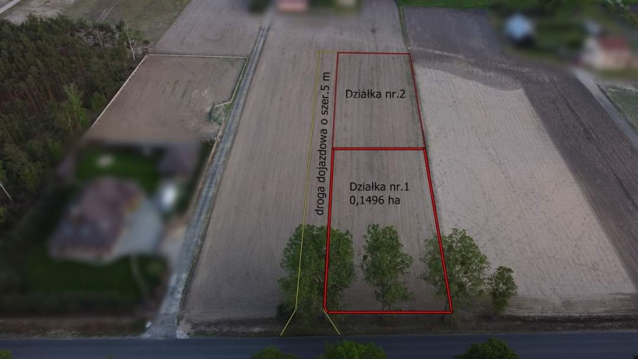 Sprzedam działkę 14,96 ar, Rożek Brzeziński gmina Krzymów