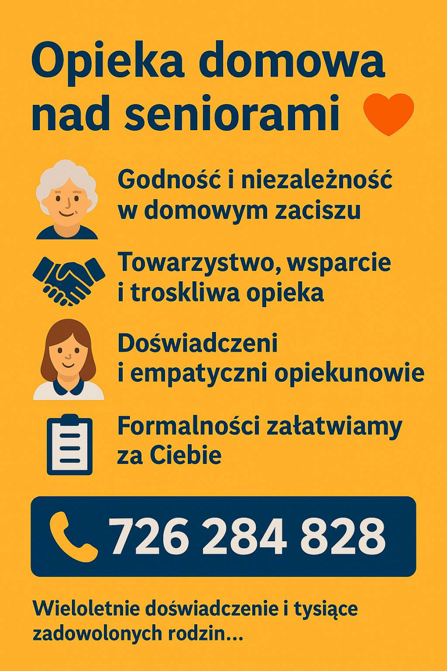 Opieka domowa nad seniorami Konin Całodobowo